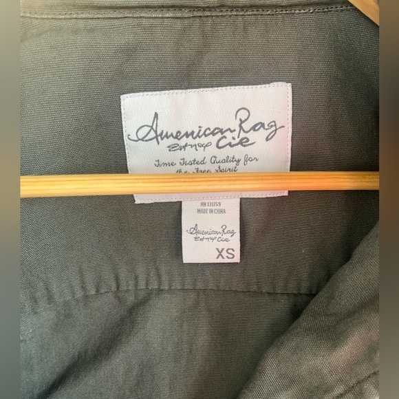 American Rag Bella twilight barn jacket Utility Jacket Olive Green Casual Sz. XS - Picture 4 of 9